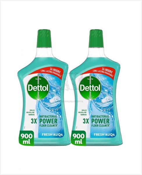 DETTOL ANTIBACTERIAL 3X POWER FLOOR CLEANER FRESH PINE 2X900ML PROMO