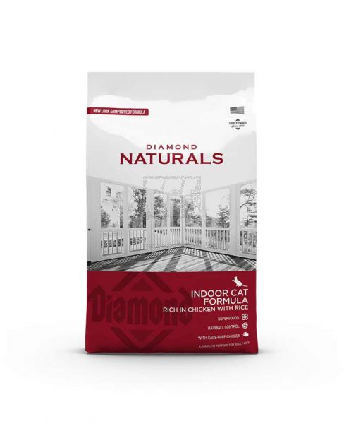 DIAMOND NATURALS INDOOR CAT FORMULA CHICKEN WITH RICE 3KG