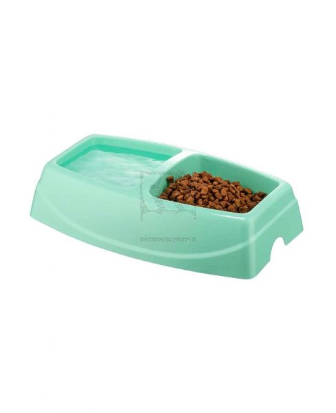 PETS LOVE EARTH TWIN FEEDING BOWL LARGE