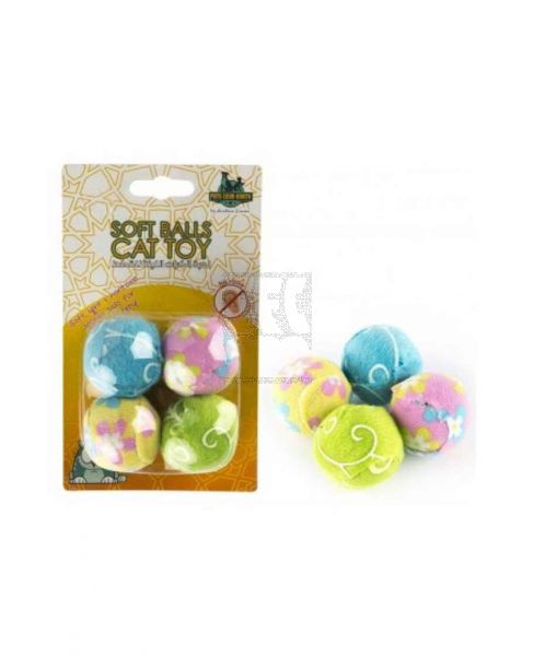 PETS LOVE EARTH SOFT BALLS CAT TOY
