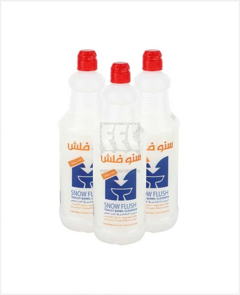 SNOW FLUSH TOILET BOWL CLEANER 3X1LTR @S.OFFER