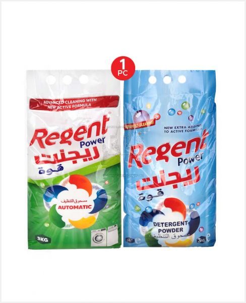 REGENT POWER DETERGENT POWDER ASSORTED 3KG