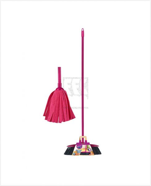 PAREX STANDARD MOP + INDOOR BROOM WITH HANDLES