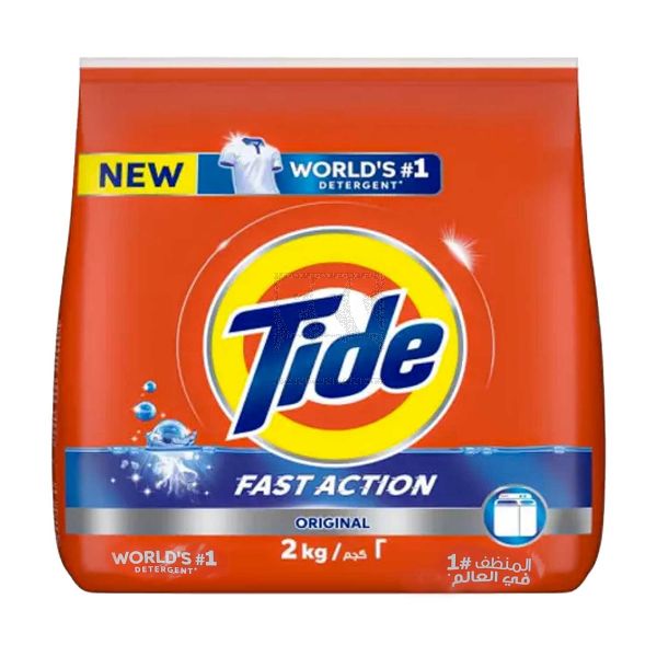 TIDE FAST ACTION HS ORIGINAL DETERGENT POWDER 2KG PROMO