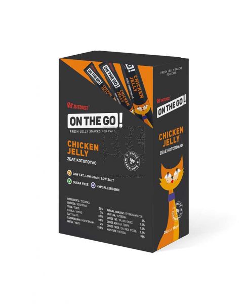 ON THE GO CHICKEN JELLY SNACKS FOR CAT 15GM
