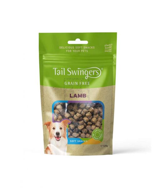 TAIL SWINGERS GRAIN FREE WITH LAMB SOFT SNACKS FOR DOG 125GM