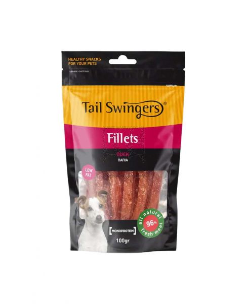 TAIL SWINGERS DUCK FILLETS FOR DOG 100GM
