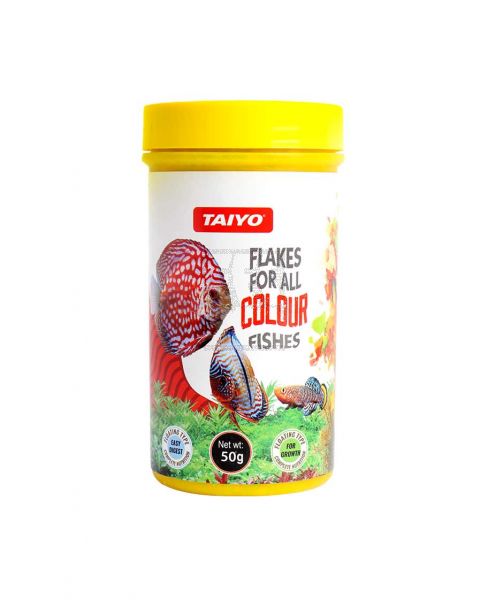 TAIYO FLAKES FOR ALL STAPLE FISHES 50GM
