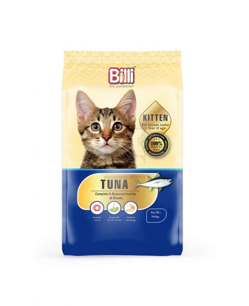 BILLI TUNA KITTEN CAT FOOD 500GM