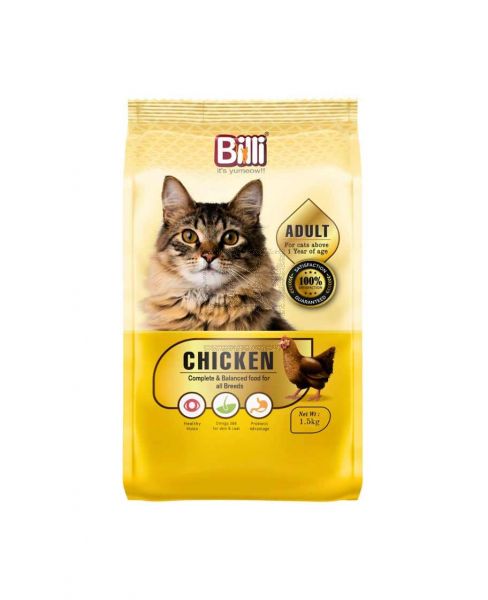 BILLI CHICKEN ADULT CAT FOOD 1.5KG