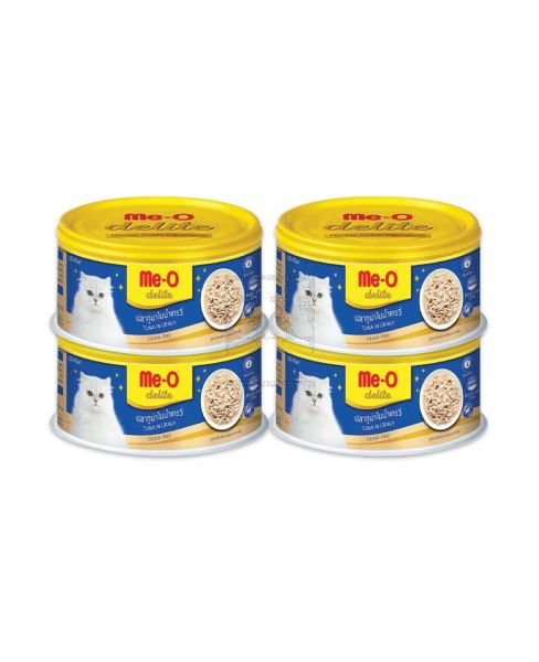 ME-O DELITE CANNED CAT FOOD ASSORTED 4X80GM