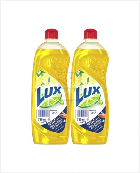 LUX DISHWASHING LIQUID LEMON 2X725ML