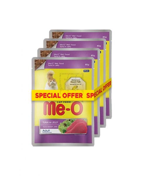 ME-O ADULT CAT FOOD TUNA 4X80GM PROMO