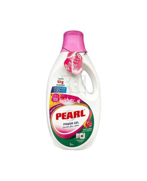 PEARL POWER GEL AUTOMATIC WITH FABRIC SOFTENER ROSE & AMBER 3LTR PROMO