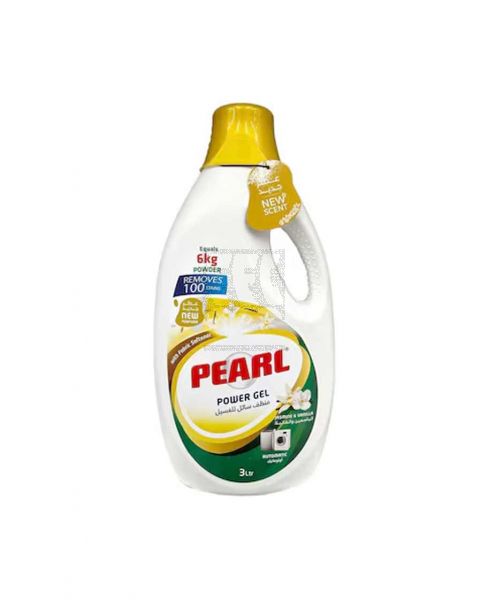 PEARL POWER GEL AUTOMATIC WITH FABRIC SOFTENER JASMINE & VANILLA 3LTR PROMO