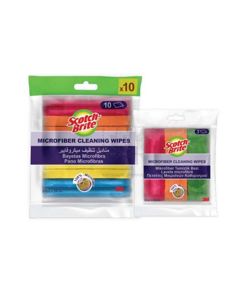 SCOTCH-BRITE MICROFIBER CLEANING WIPES (10+3) 13PCS