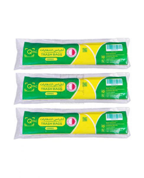 Q PAC TRASH BAG 50X45CM 5GALLON 3X50PCS