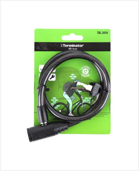 TERMINATOR BICYCLE LOCK WITH 2 KEYS 10X650MM TBL2010