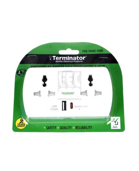 TERMINATOR MULTI ADAPTOR WITH TYPE A & C 2W USB