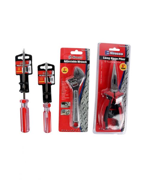 SIROCCO WRENCH PLIERS & SCREW DRIVER SET