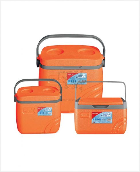 MILTON SUPER CHILL ICE PAIL ORANGE BROWN GREY 3PCS SET 0.3+8+30LTR DLXX