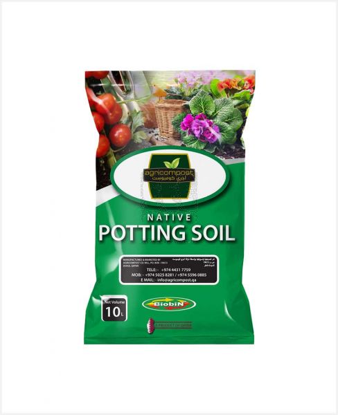 AGRICOMPOST NATIVE POTING SOIL 10LTR