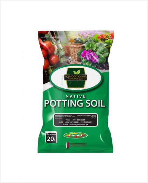 AGRICOMPOST NATIVE POTING SOIL 20LTR