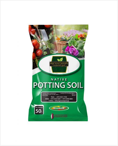 AGRICOMPOST NATIVE POTING SOIL 50LTR