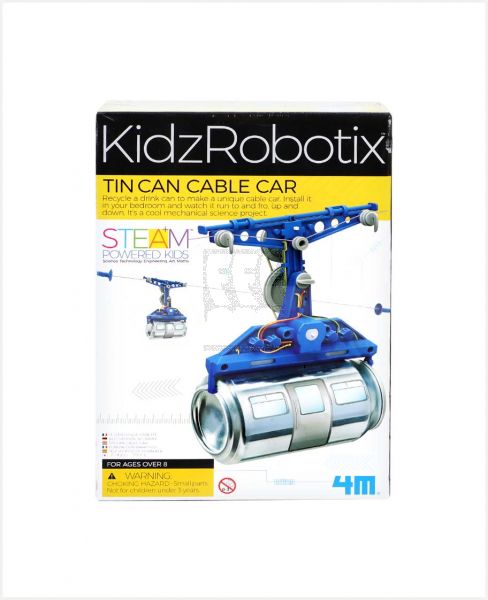 4M KIDZ ROBOTIX TIN CAN CABLE CAR 00-03358