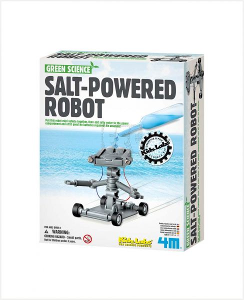 4M GREEN SCIENCE SALT POWERED ROBOT 00-03353