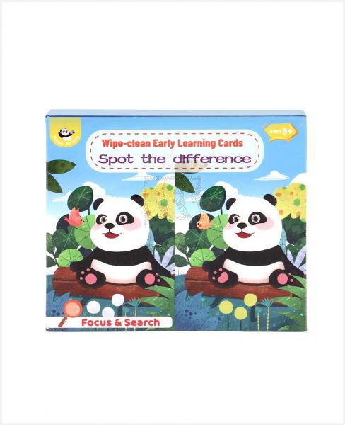 PANDA JUNIORS WIPE CLEAN EARLY LEARN SPOT DIFFERENCE PJ003-5