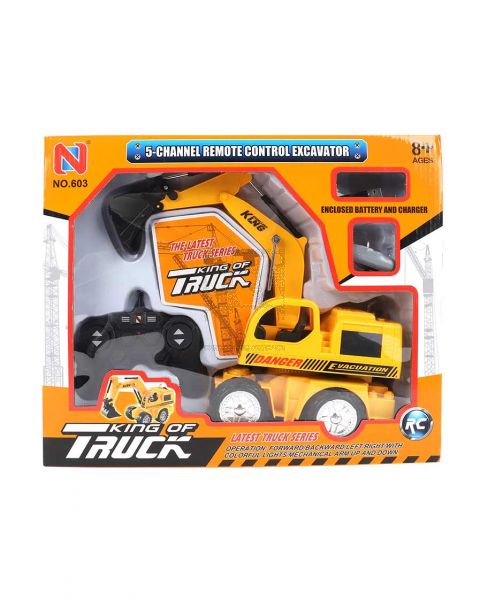 NYC 5-CH REMOTE CONTROL EXCAVATOR 3.7V BATTERY USB CHARGER 603