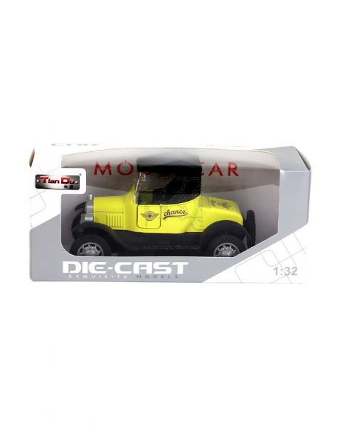 TIAN DU 1:32 P/B ALLOY CAR WITH LIGHT MUSIC D3272-1M