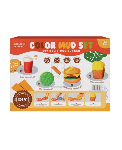 JIA PEI LE DELICIOUS BURGER COLOR MUD SET 5838-138