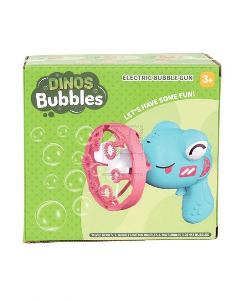 DINOSAUR BUBBLE GUN BATTERY OPERATED 1088