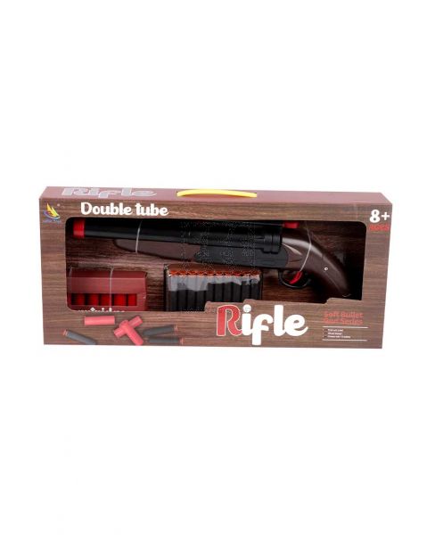 LEFAN TOYS DOUBLE TUBE RIFLE SOFT BULLET GUN