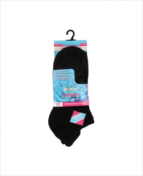 CREATIVE LADIES TERRY SOCKS SET 3PCS NWB-2009