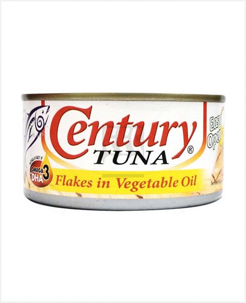 CENTURY TUNA FLAKES IN VEGETABLE OIL 180GM