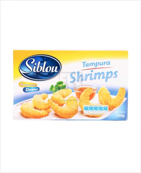 SIBLOU TEMPURA SHRIMPS 250GM