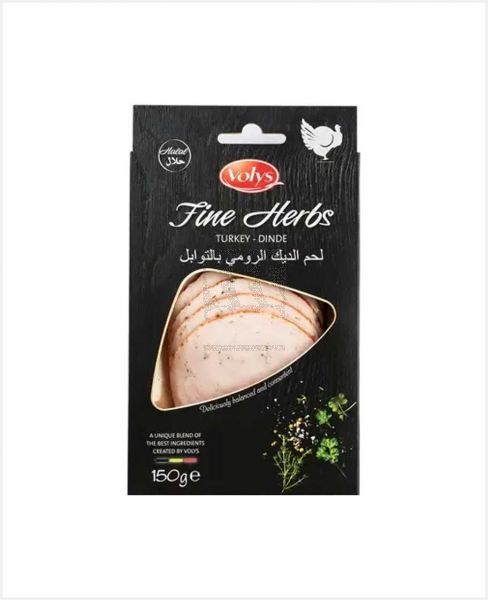 VOLYS TURKEY BREAST W/HERBS 150GM