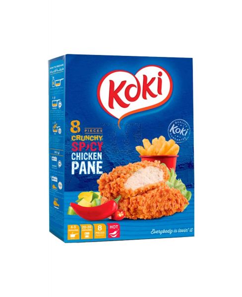 KOKI CRUNCHY SPICY CHICKEN PANE 8PCS 400GM