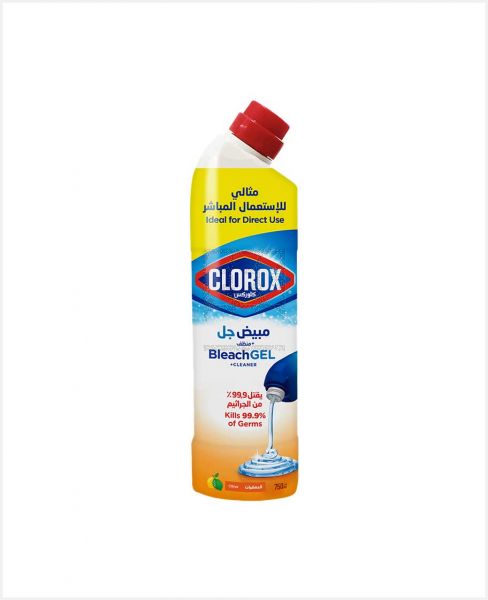 CLOROX GEL THICK BLEACH CITRUS PURITY 750ML