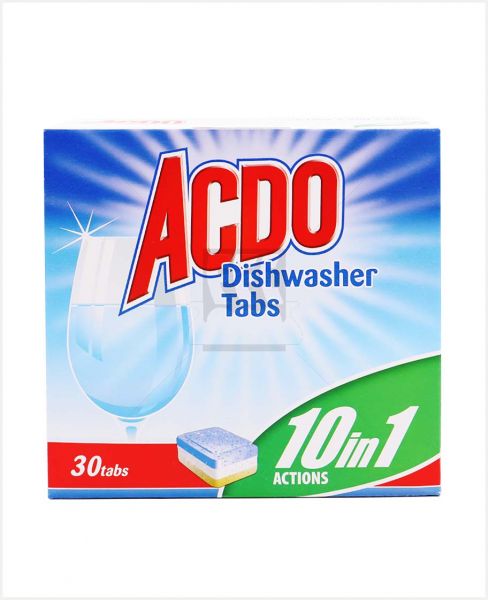 ACDO 10 IN 1 DISHWASHER TABS 30'S