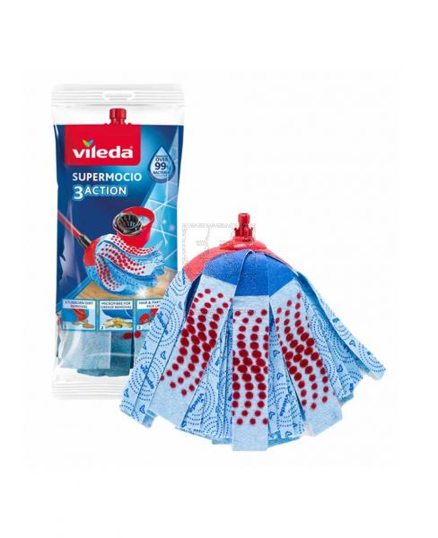VILEDA SUPER MOCIO 3 ACTION MOP REFILL #4012930