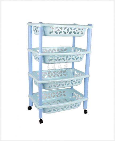 HOME NEEDS 4LAYER PLASTIC RACK 12X19CM