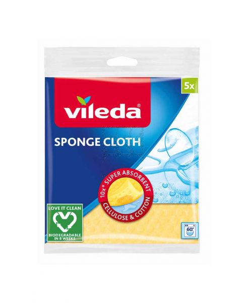 VILEDA SPONGE CLOTH 5PCS