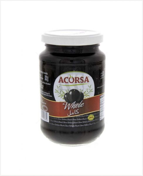 ACORSA SPANISH BLACK OLIVES WHOLE 950GM