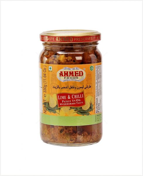 AHMED LIME&CHILLI PICKLE IN OIL 330GM