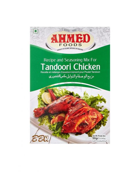 AHMED TANDOORI MASALA WITH SEASONING MIX 50GM