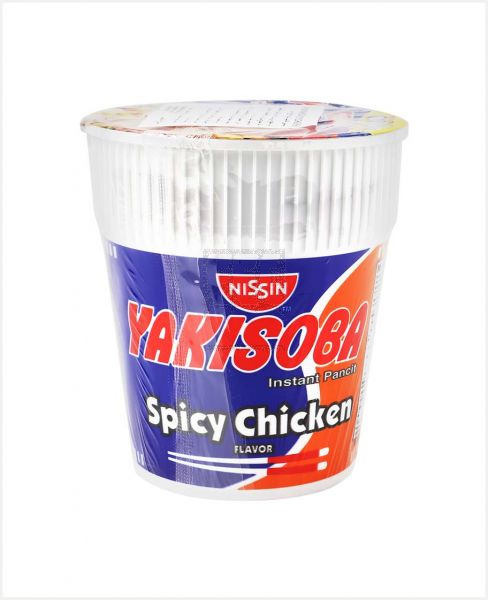 NISSIN YAKISOBA CUP NOODLES SPICY CHICKEN 77GM
